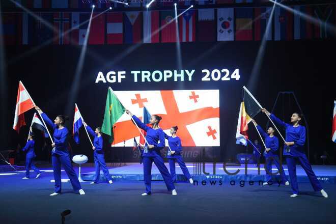 Baku hosts opening ceremony of FIG Artistic Gymnastics Apparatus World Cup Azerbaijan Baku 7 March 2024

